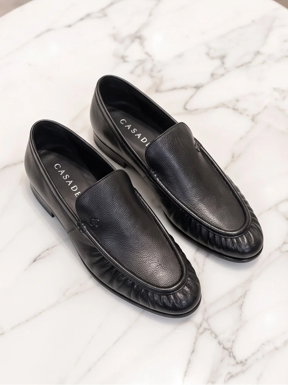 Casadei Men’s Black Soft Leather  Comfort Loafers 👞